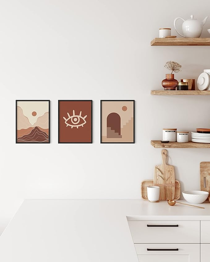 HAUS AND HUES Certificate Frames 8.5 x 11 Black - Set of 3 Picture Frames 8.5 x 11, Document Frames 8.5x11, Wooden Picture Frames, Black Frames for Gallery Wall, Art 8.5x11 Frames (Black Oak Frames)