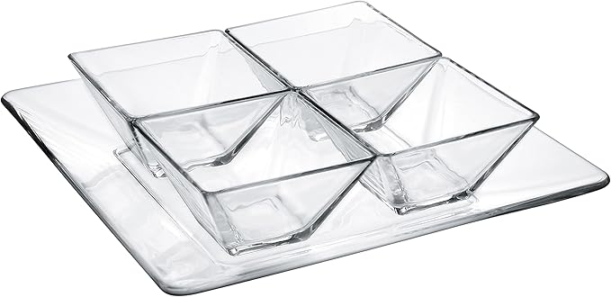 VETRERIA DI BORGONOVO Burgundy Display Board, Model Modes, Set of 5 Pieces, Multicoloured, One Size,