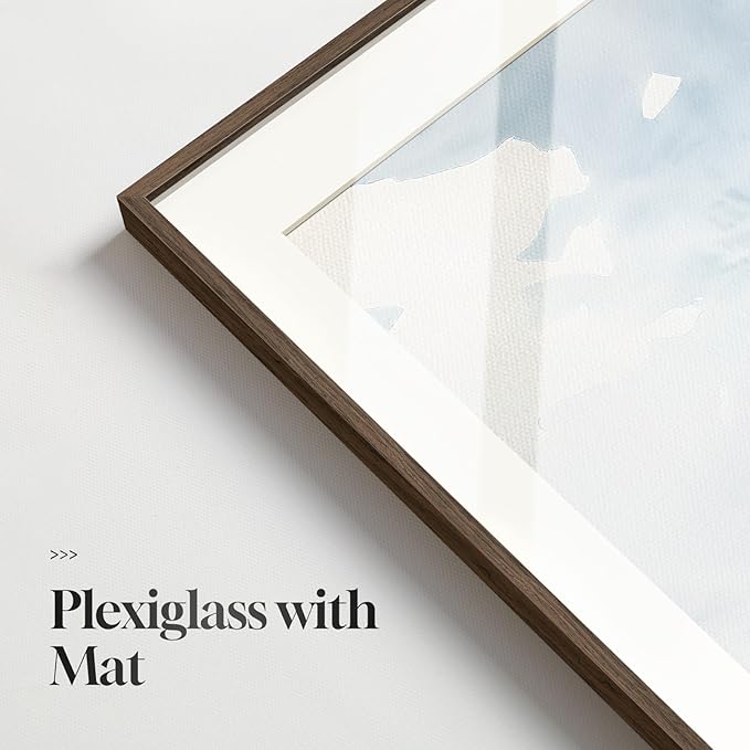 Framed Coastal Colorful Coral Wall Art for Living Room, 3 Piece Beach Ocean Seascape Artwork for Walls, Large Watercolor Marine Plants Pictures Prints for Bedroom Hallway Kitchen Wall Decor, 16x24 In