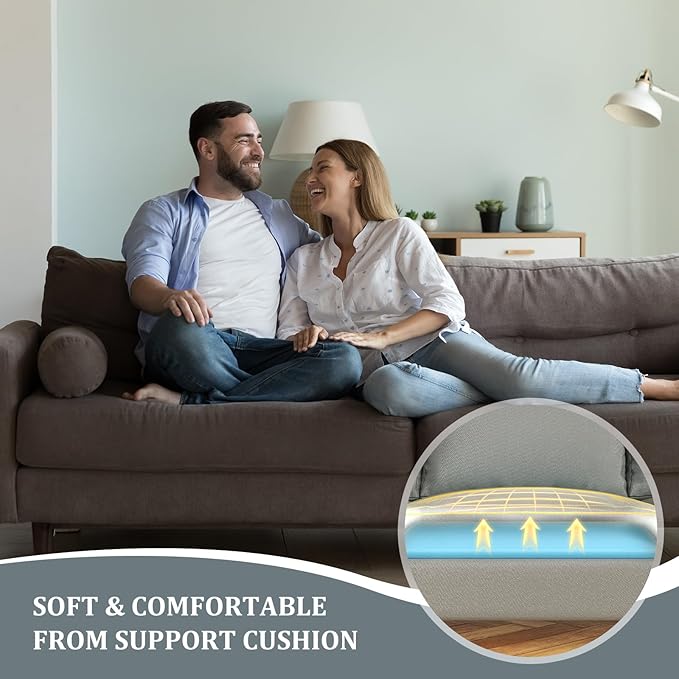 Couch Cushion Support to Fix Sagging Sofas - 20''x20'' Under Cushion Supports for Saggy Seat High Density Curved 40D Foam, Blue 3 Pack