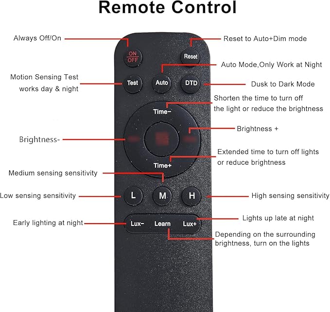 Porch Lights Outdoor with Remote Control: Motion Sensor Exterior Lighting Fixtures Intelligent 4 Lighting Modes Outdoor Wall Lights Sconce Lights for House Patio Front Door Garage