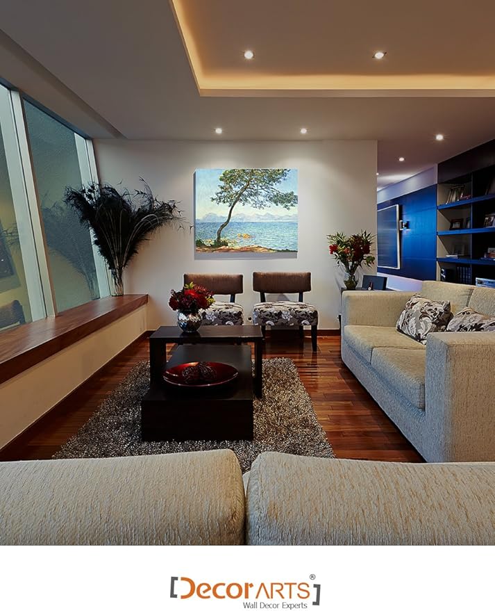 DECORARTS - The Esterel Mountains 1888, Claude Monet Art Reproduction. Giclee Canvas Prints Wall Art for Home Decor 30x24