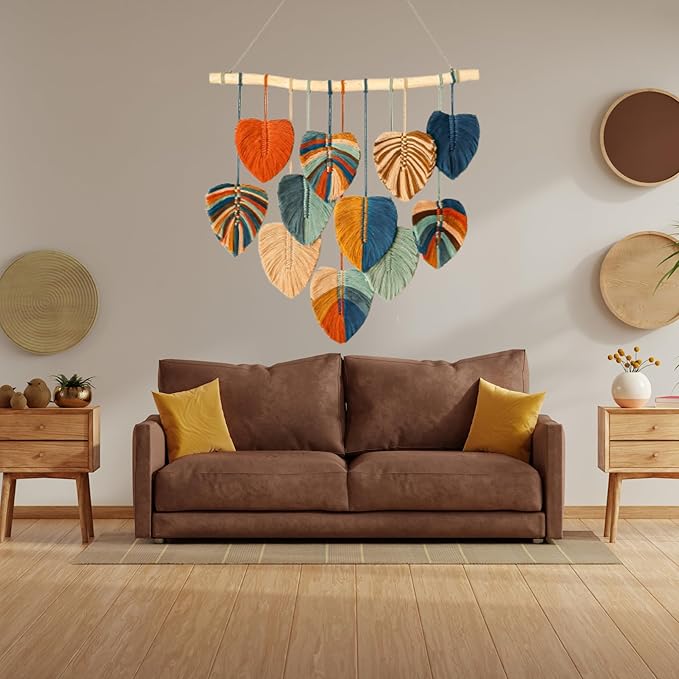 Boho Wall Decor - Large Macrame Wall Hanging - Boho Bedroom Wall Decor - Wall Tapestry For Bedroom - 31x39 inches