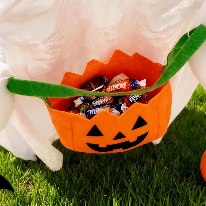 Halloween Decorations Outdoor Light up Ghost Porch Decor with Color Changing Lights & Small Candy Bag for Trick or Treat, 37" Halloween Party Favors Indoor Home Decor, Spooky Gifts for Kids & Adults