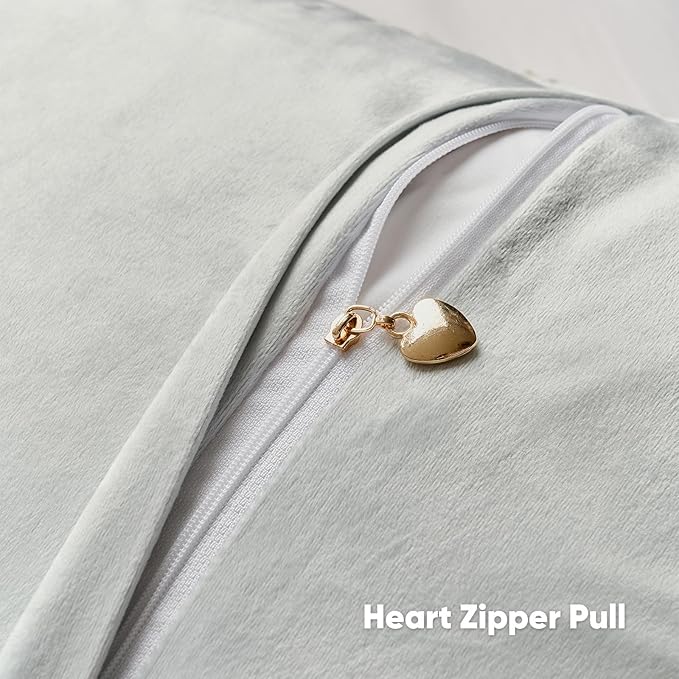 FUTEI Grey Decorative Throw Pillow Covers 12x20 Inch Set of 2,Soft Chenille Tweed Textured Lumbar Pillow Case,Modern Home Decor for Couch Bed Living Room