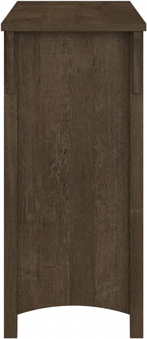 Bush Furniture Salinas 6 Cube Organizer in Ash Brown, Office Storage Solution, Home Organizer with Open Shelving, Compact Unit for Books and Supplies