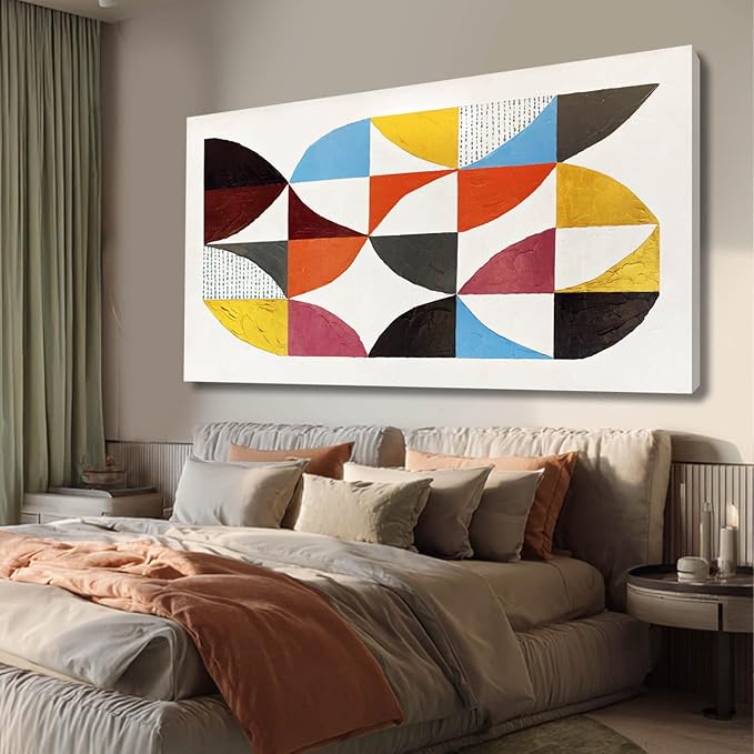 White and Gold Wall Paintings Block Canvas Wall Decor Contemporary Hanging Wall Art 29"x58" Decorations for Living Room Kitchen