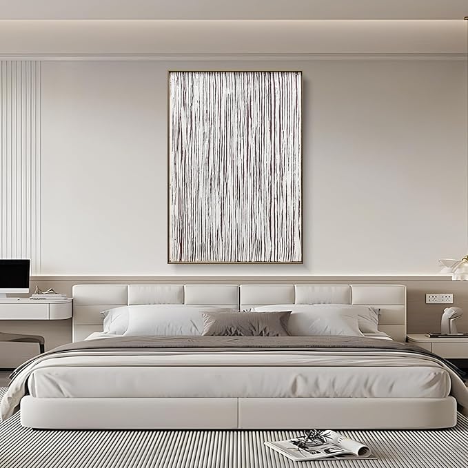 BrightA Bedroom Wall Decor Above Bed Wall Art for Bedroom Decor Wall Canvas Aesthetic Wall Art Handmade Paintings 27.6"x39.3"