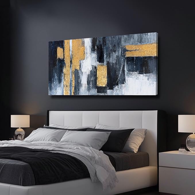 VAYIMDH Neutral Wall Decor Modern Wall Art Abstract Canvas Wall Poster 24"x48" Wall Print for Dining Room Area Decorations for Bedroom