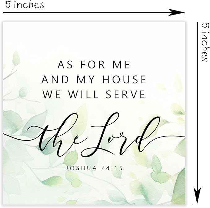 Christian Gifts, As For Me And My House We Will Serve The Lord Wooden Box Sign, Christian Home Décor Gifts for Family, Friends, etc., Thanksgiving, Christmas Gifts, Christian Decorations.(053)
