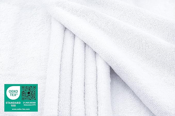 American Soft Linen Oversized Bath Sheet 40x80 Extra Large for Bathroom, 600 GSM 100% Cotton Turkish Jumbo Bathsheet Towels for Adults, White Bath Sheet