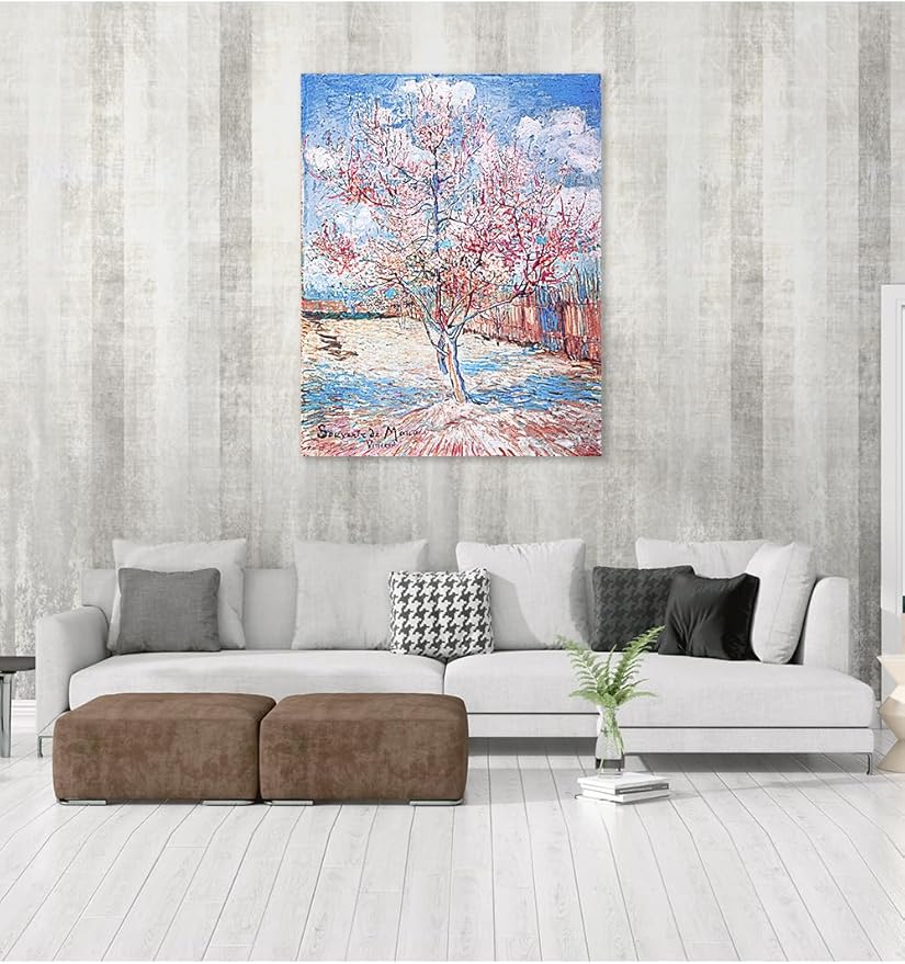 DECORARTS - Reminiscence of Mauve. Vincent Van Gogh Reproductions. Giclee Print for Wall Decor. 32x40