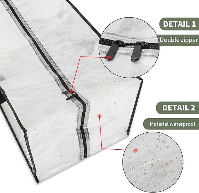 6 Pack Heavy Duty CLear Moving Bags, Large CLear Storage Bags for College Dorm Room Essentials, Alternative to Moving Boxes, Compatible with IKEA Frakta Cart