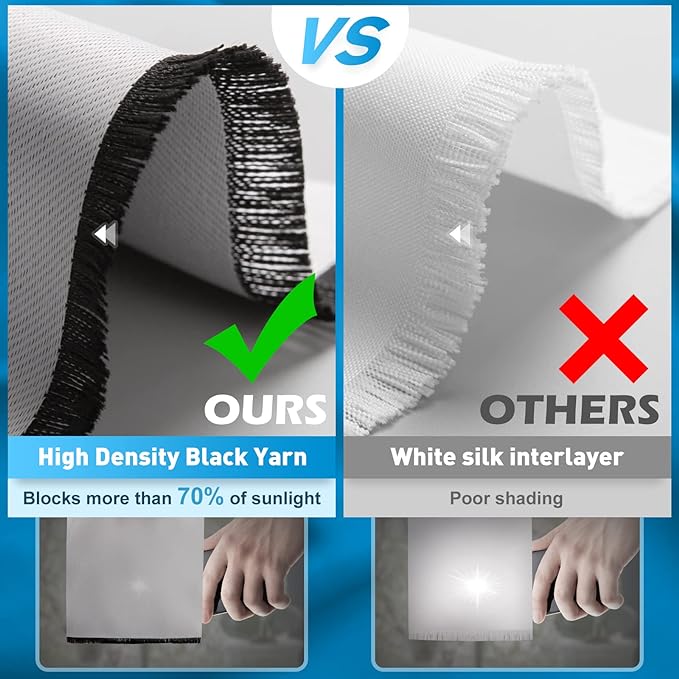 Jekeno Fall Tree Forest Blackout Curtains Autumn Orange Leaves Mystic Foggy Forest Fall Nature Scenery Wood Room Decor for Halloween Bedroom Living Room Grommet Window Drapes 2 Panel Set, 42"x84"