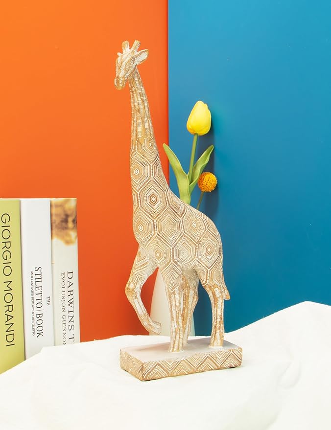Boho Giraffes Statues Modern Art Sculpture Home Decor Ornaments for Bedroom, Office Living Room, Desktop, Cabinets