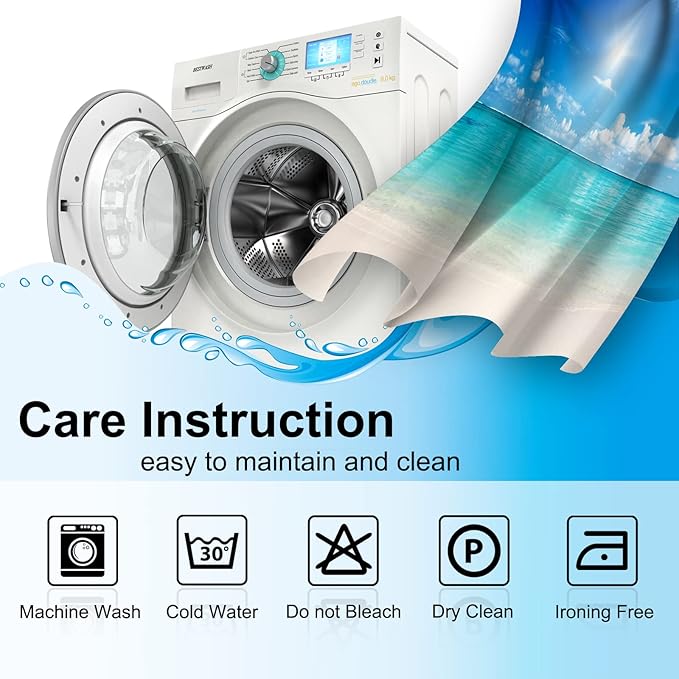 Jekeno Abstract Blackout Curtains Colorful Rainbow Design Multicolored Tainted Pattern Home Bedroom Living Room Hippie Decor Grommet Window Drapes 2 Panel Set, 52"x63"