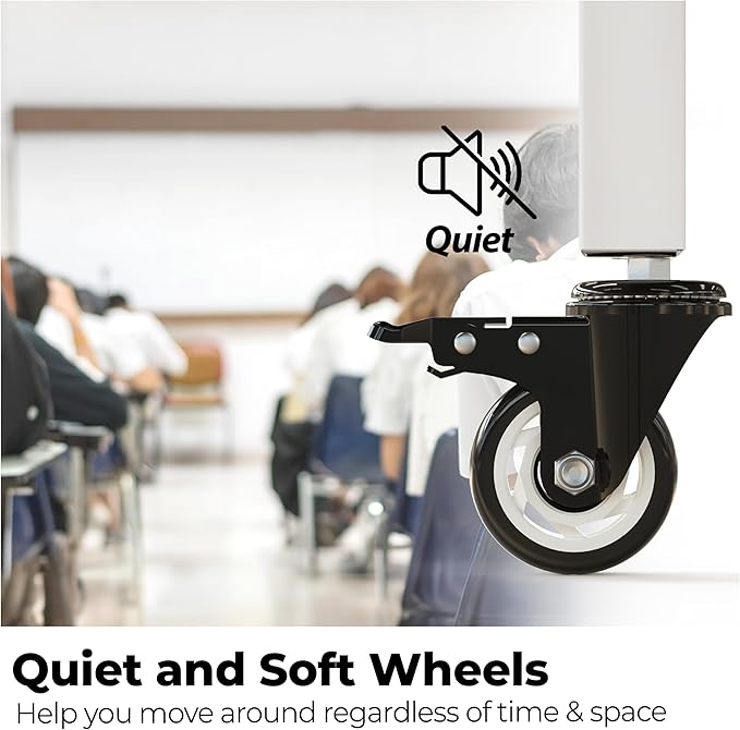 HOMEDANT House White 5-Tier Metal Boltless Rolling Cart Shelf Rack Casters Heavy Duty Wheel Shelving Unit Adjustable Storage Shelves Organizer Shelf Kitchen Garage 48.1" W x 18.5" D x 75.4" H 1Pack