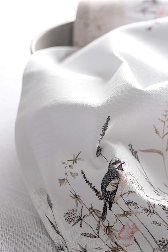 Maison d' Hermine Cloth Napkins Set of 4 100% Cotton Everyday Reusable Square Napkins Cloth Washable, Dinner, Party, Wedding, Restaurant, Spring/Summer (Meadow Florals - Brown, 20" x 20")