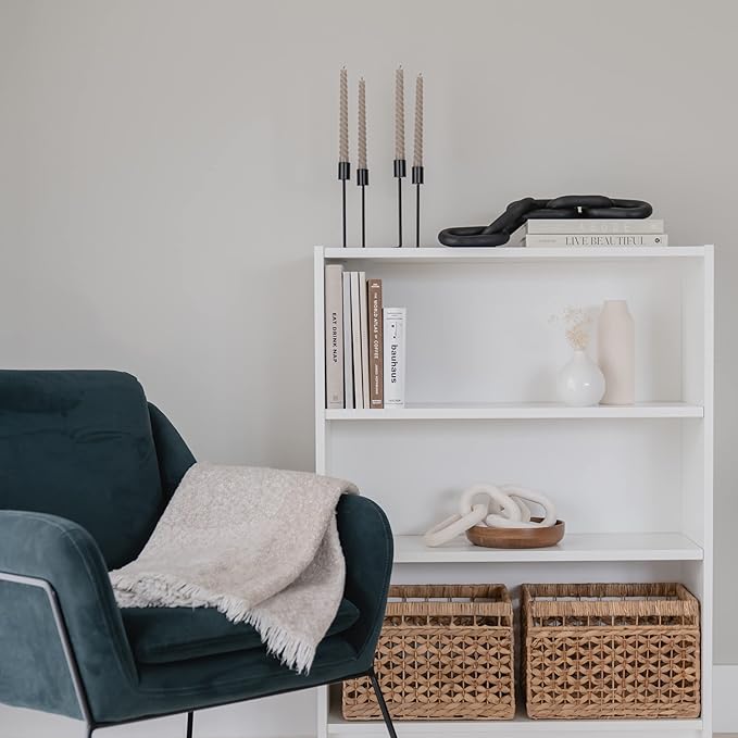 Wood Chain Link Decor - Modern Coffee Table Decor Items, Black Chain Decor for Coffee Table, Wooden Decorative Chain, Bookshelf Decor, Shelf Decor Accents, Table Decorations for Living Room