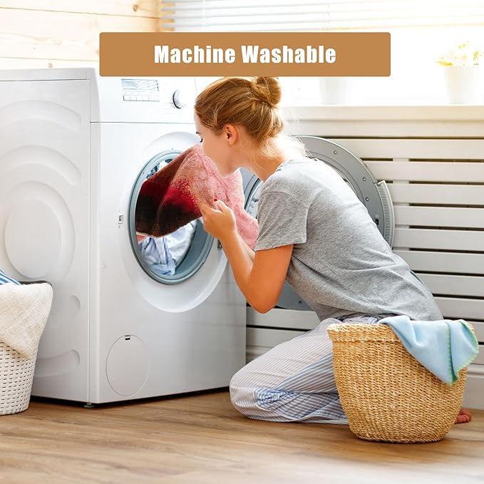 SEMAXE 12 Pack Hand Towels for Bathroom, 100% Cotton Towels with Hanging Loops, Soft & Highly Absorbent, Hand Towel Set for Gym, Shower, Hotel, Spa and Kitchen, Colorful Towel - Sunset Collection