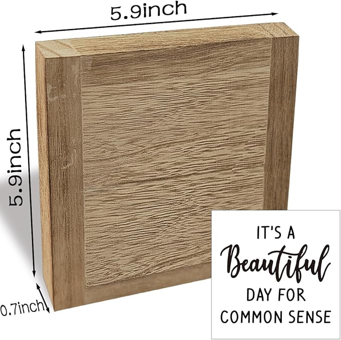 Funny Office Sign, Farmhouse Style Wood Box Decor Sign, Gag Cubicle Decoration, Gag Country Decor Plaque, Inspirational Home Decoration Plaque, Funny Farmhouse Home Office Decoration Signs