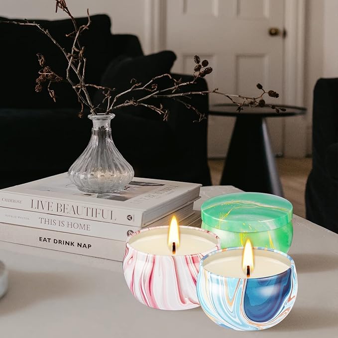 Mother's Day Scented Candles Gifts Set 16 Pack Soy Wax Travel Tin Jar Candles for Home 2.5 OZ Aromatherapy Candles for Mom for Christmas, Birthday, Thanksgiving, Mother's Day…