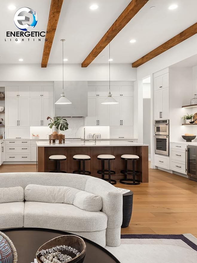 6 Inch Ultra-Thin LED Recessed Lighting with Junction Box, 5000K Daylight Canless Wafer Downlight, 12W=110W Eqv, Dimmable LED Ceiling Lights, 900LM, ETL Certified, 6 Pack