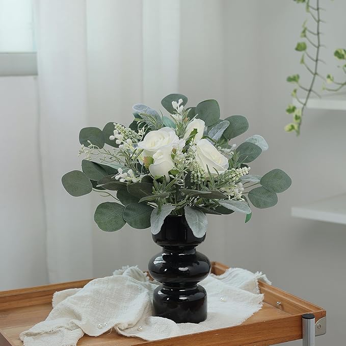 YXZZWL Artificial Greenery Stems Box Set,65 Pcs with 7 Kinds of Faux Greenery Branches Fake Eucalyptus for Wedding DIY Bouquets Floral Arrangement Table Centerpieces (Dusty Green)