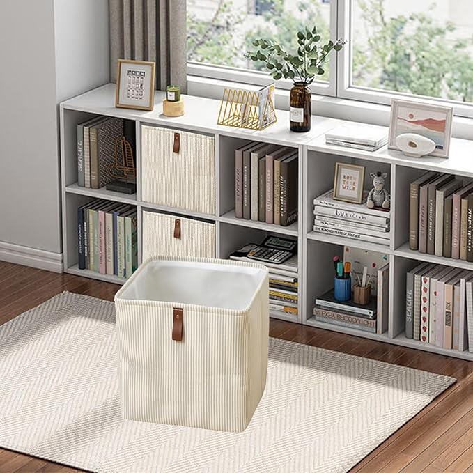 Cube Storage Bin 12x12 in,Collapsible Fabric Storage Bins,Open Home Storage Bins,Baskets for organizing,For Clothing Storage,Toy Storage,Office Storage,Home Decoration