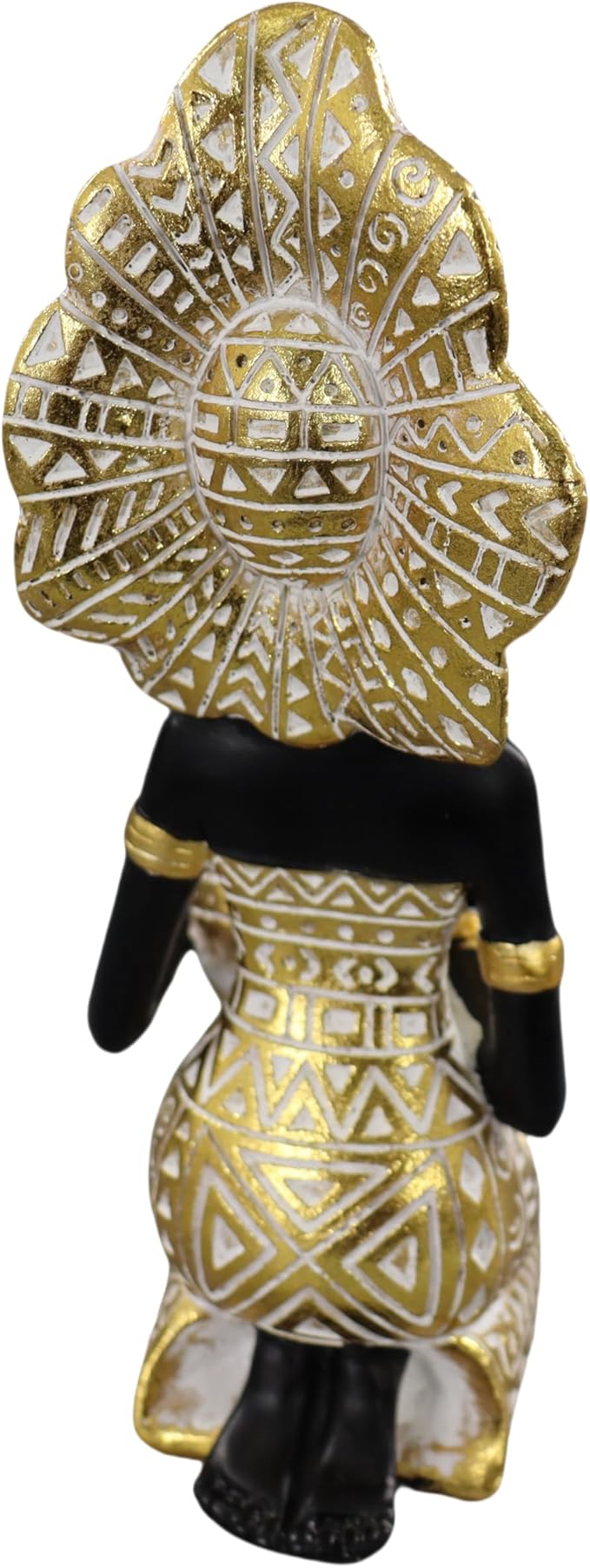 African Lady Statue with African Tribal Totem for Wedding, Church, Festival Decoration - African Decorative Female Statue for Home and Display case Decoration