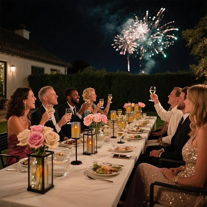 Gray Flameless Candles with Remote and Timer, 2 Pcs(D3 xH6) Flickering Battery Operated Acrylic LED Pillar Candles, Electric Fake Candles for Holiday Wedding Home Party Fireplace Décor