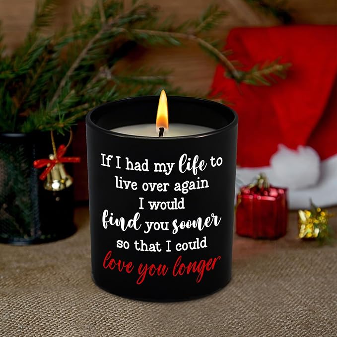 Anniversary Wedding Gifts for Women Men - Long Lasting Vanilla Lavender Scented Candle 10 Oz - Anniversary Wedding Gifts for Him Her, Wife Husband Birthday Gift, Couple Gift for Boyfriend