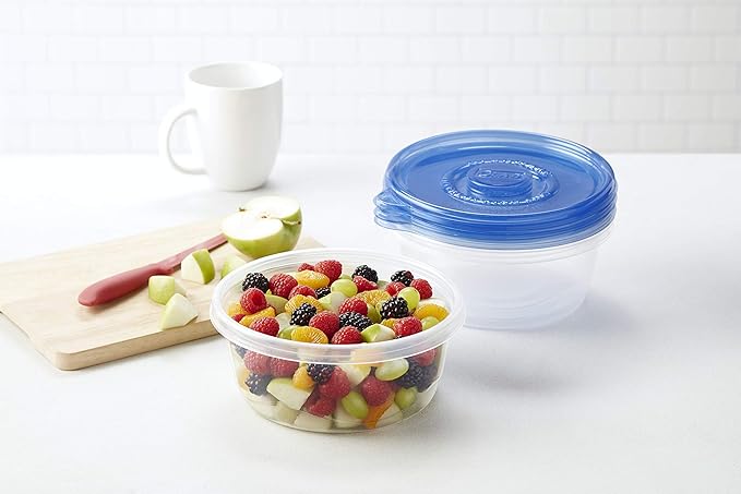Glad Food Storage Containers - Big Bowl Container - 48 Ounce - 3 Containers