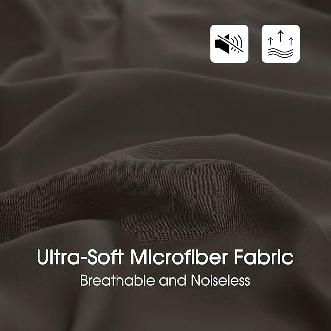 Basic Beyond Twin Comforter and Pillow Sham - Reversible Comforter for All Seasons, Brown/Ivory, 1 Set (66"x92", 20"x26"+2")