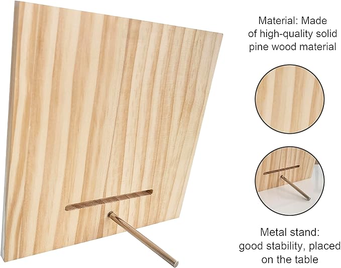 Family Sign, “Side by Side or Miles Apart, Family Will Always Be Connected by Heart”, Wooden Plaque Table Art Sign 6.2x6.2 Inch, Farmhouse Room Decor, Long Distance Gift for Loved Ones