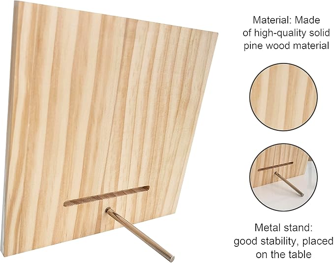 Family Wooden Plaque, “Family Means Nobody Gets Left Behind or Forgotten”, 6.2x6.2 Inch Table Art Sign, Farmhouse Quote Decor for Living Room or Home Tabletop