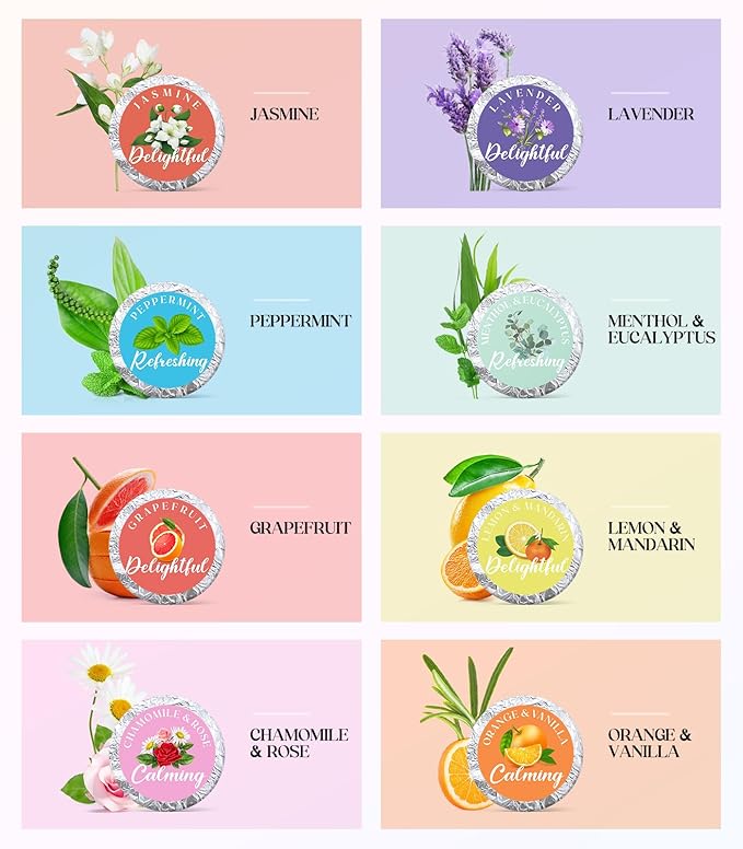 POPCHOSE Shower Steamers Aromatherapy - Self Care & Home SPA Relaxation, 8 Scents Gifts for Women, Mom, Grandma, Wife and Daughter, Birthday Gifts for Women and men, Stocking Stuffers for Teens Adults