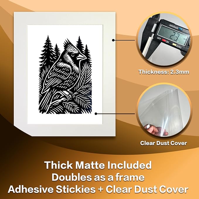 Caelumis Vintage Wall Art Decor Prints Black And White Pictures Posters For Farmhouse Living Bedroom Bathroom Room kitchen Handmade Unframed (Cardinal 12x16in)