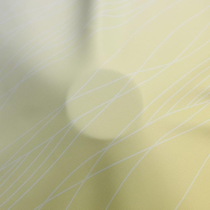 Estelar Textiler Yellow and Greyish White Blackout Curtains for Boys Bedroom, Thermal Insulated Ombre Blackout Drapes, Room Darkening Energy Saving Curtains for Living Room, 42Wx63L, 2 Panels