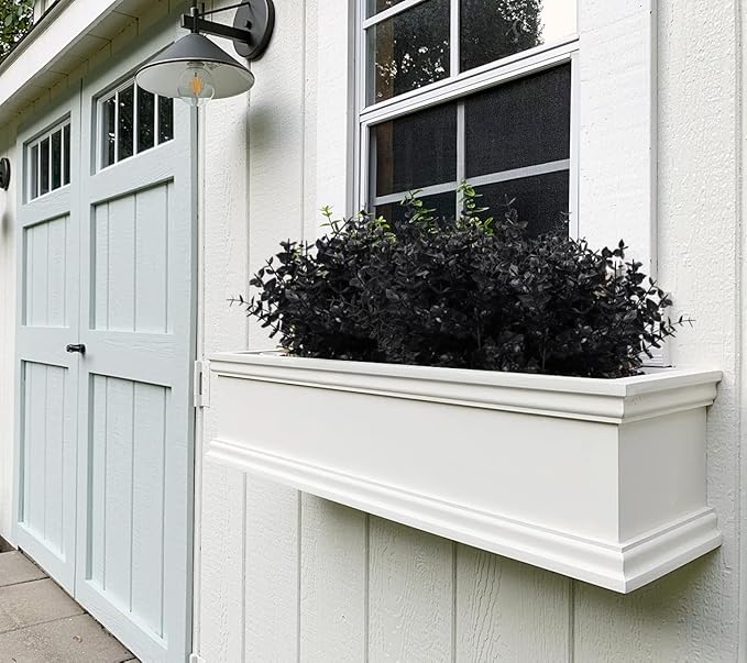 RECUTMS 12 Bundles Artificial Flowers Outdoor UV Resistant Outdoors Fake Plants Faux Plastic Flower for Hanging Planters Outside Porch Vase Home Window Decoration,Spring Decorations(Black Eucalyptus)