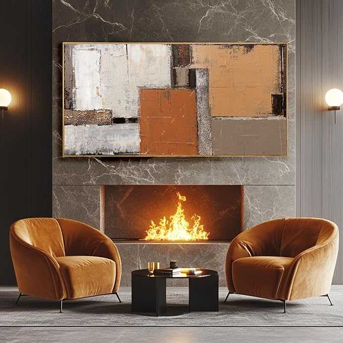 SDYA Yellow Canvas Decor Colorful Abstract Wall Art 29"x58" Decorations for Living Room Wall Decor Dining Room Modern Posters for Bedroom