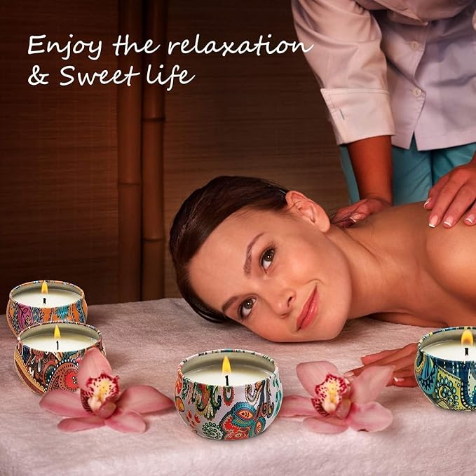 Set 16 Pack Scented Candles Gifts Soy Wax Travel Tin Jar Candles for Home 2.5 OZ Scented Candles for Mom for Christmas, Birthday, Thanksgiving, Mother's Day…