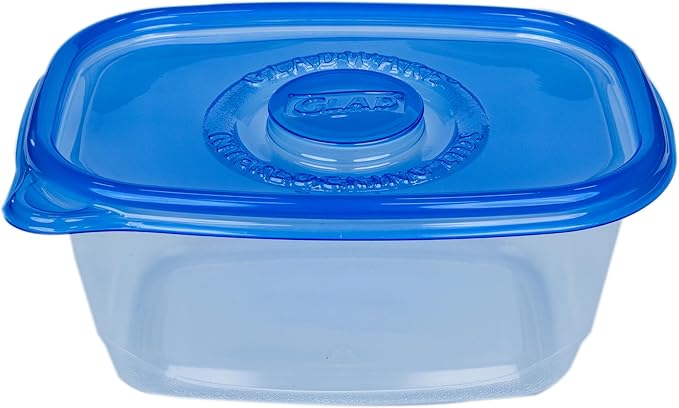 Glad GladWare Deep Dish Food Storage Containers, Large Rectangle - Meal Container Holds up to 64 Ounces of Food - Lock Tight Seal, 3 Count