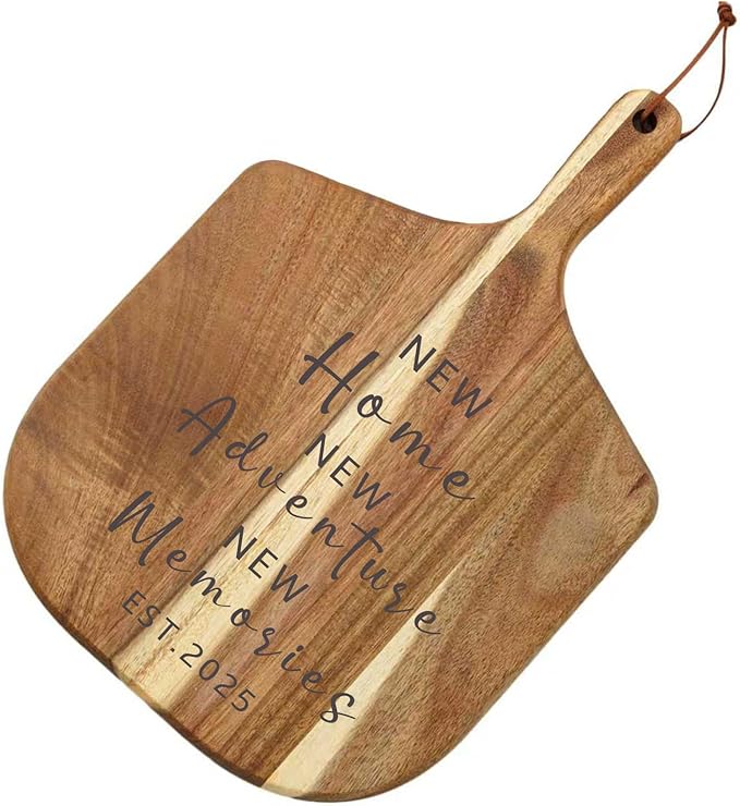 House Warming Gifts New Home 2025, Engraved Acacia Cutting Board New Home Gift Ideas, Housewarming Gifts for Women Men Couple, New Homeowner Gifts Closing Gifts for Home Buyers New Apartment Gifts