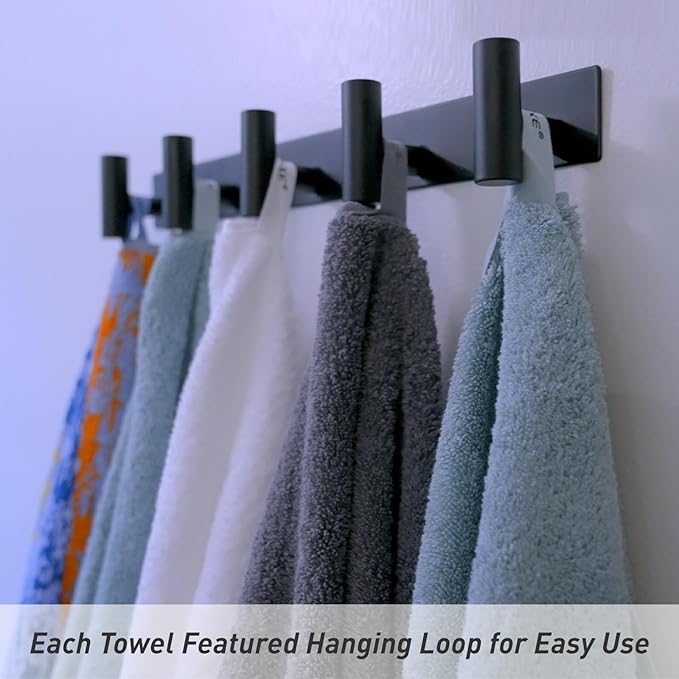 SEMAXE 18-Piece Mixed Color Bathroom Towel Set(White, Gray) - Bath Towel, Hand Towel, and Washcloth – 3 Pieces per Color, 100% Cotton, Lightweight, Absorbent, Quick-Drying, Ideal for Couples and Gifts