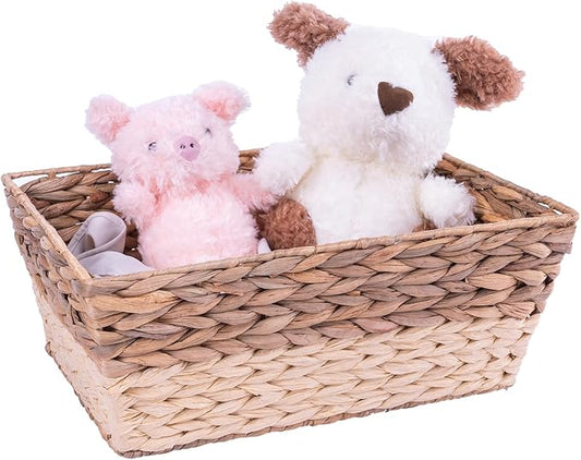 15L Laundry Baskets Waterproof Large Laundry Hamper Handmade Storage Baskets -set of 4 Collapsible Cube Organizers Woven Bins for Bathroom, Bedroom, Pantry, Shelves, Clothes and Towels-Coffee