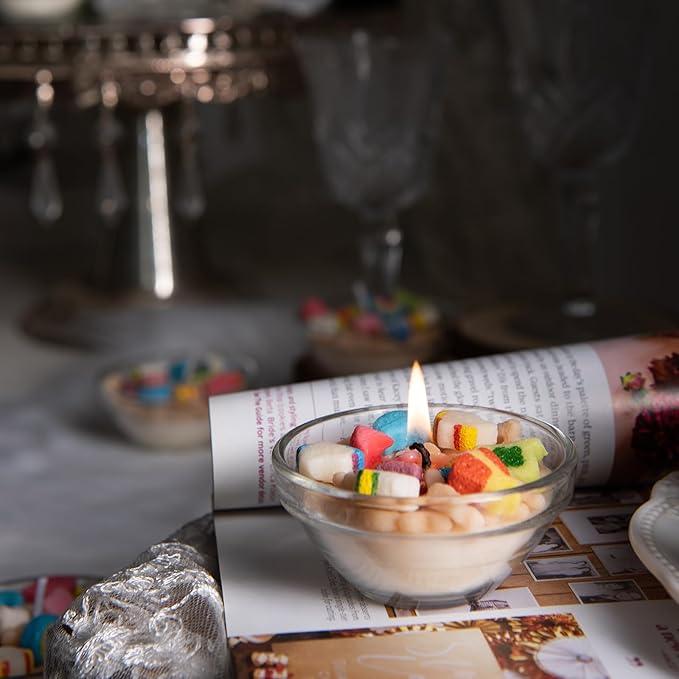 Mini Funny French Vanilla Cereal Bowl Scented Soy Aromatherapy Candles for Wedding Favor (6pcs/Pack)