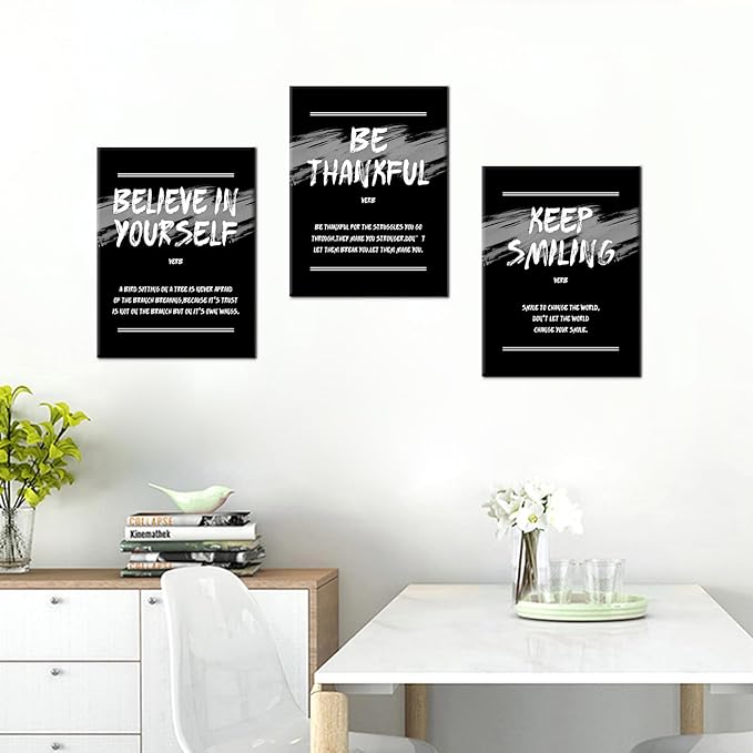 Inspirational Canvas Wall Art Office Decor Motivational Entrepreneur Quotes Poster Print Sign Artwork Picture Painting for Modern Home Bedroom Bathroom Gym Stretched and Framed [36''W x 16''H]