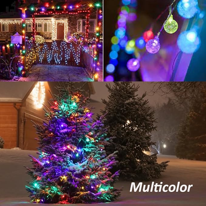 Mocalido 20ft Color Changing Globe String Lights Indoor, Hanging Colored Lights for Bedroom 30 LED USB Powered with Remote, Fairy Lights Classroom, Camping Tent Decor