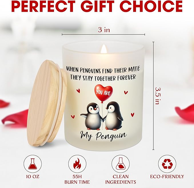 Anniversary Couple Gifts for Women Men - Long Lasting Vanilla Lavender Scented Candle 10oz - Wedding Gifts for Her Him Husband Wife, Girlfriend Boyfriend Birthday Gift Ideas